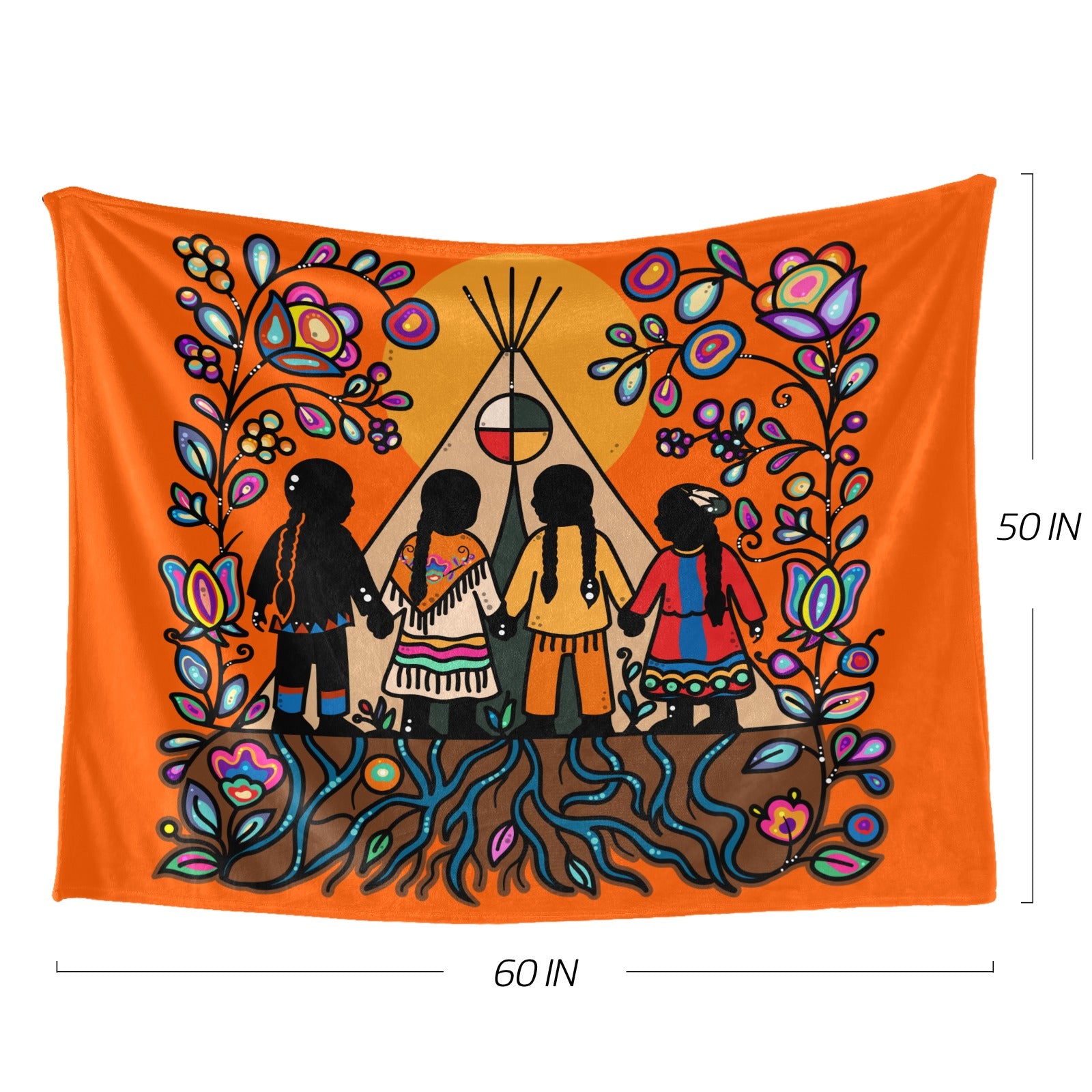 Rooted in Culture Ultra-Soft Micro Fleece Blanket 60"x50"