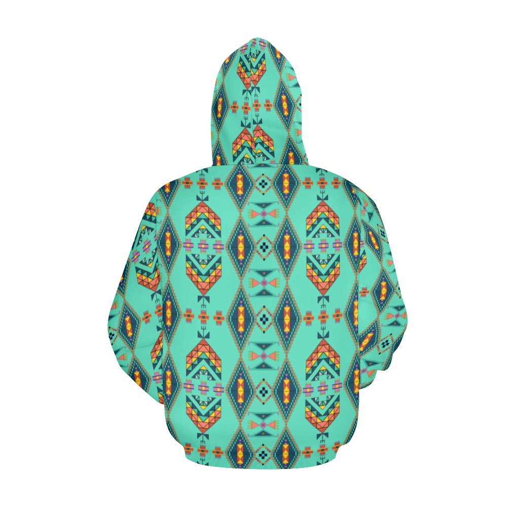 Travois Tipi Smoky Sky Hoodie for Men (USA Size)