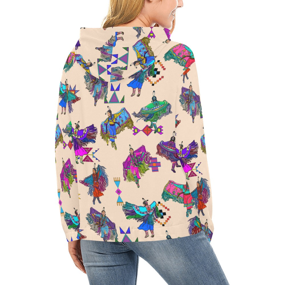 Women's Fancy Dancers Muslin Hoodie for Women (USA Size)