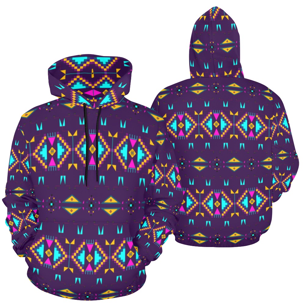 Rite of Passage Dark Purple Hoodie for Women (USA Size)