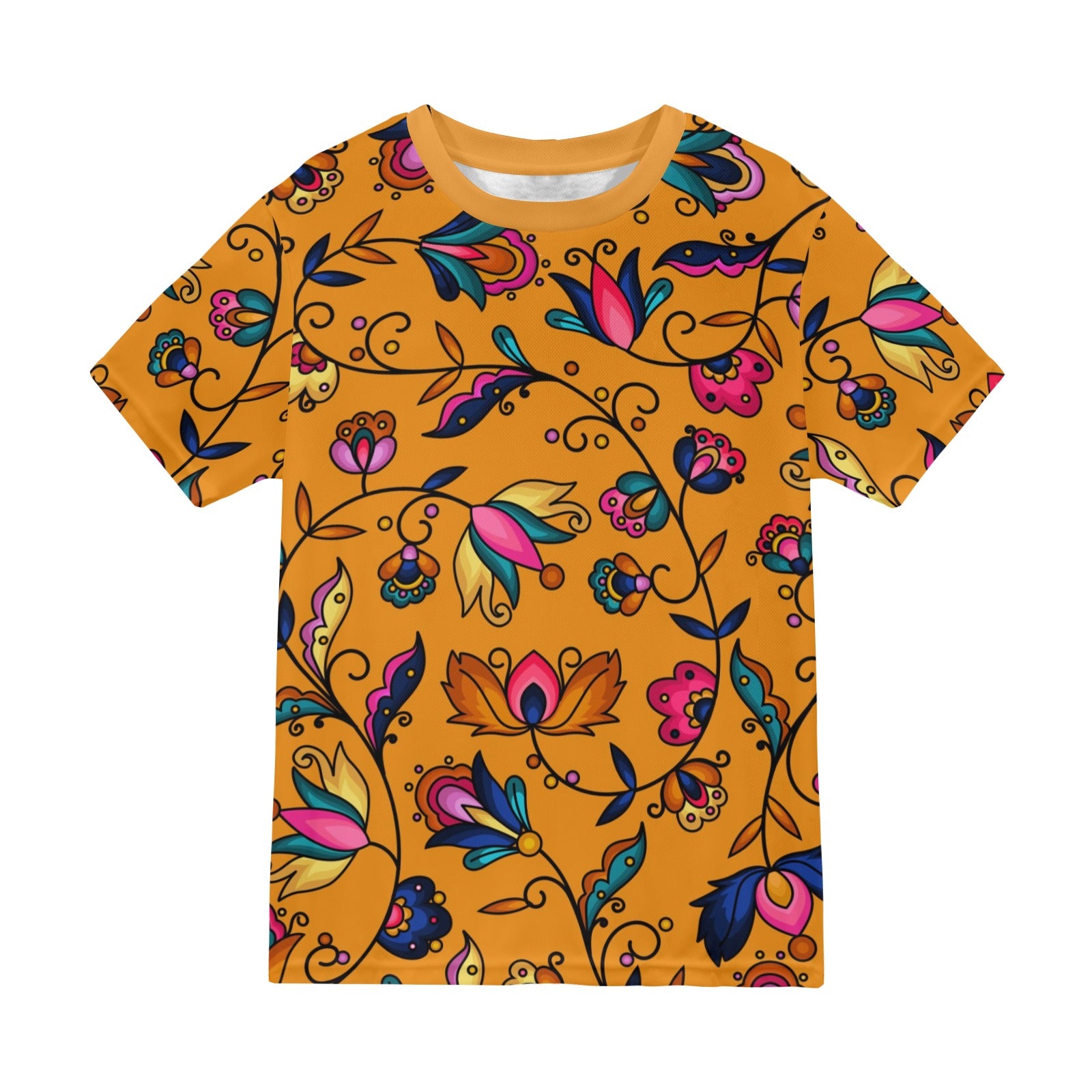 Copper Prairie Petals Orange T-shirt for Men