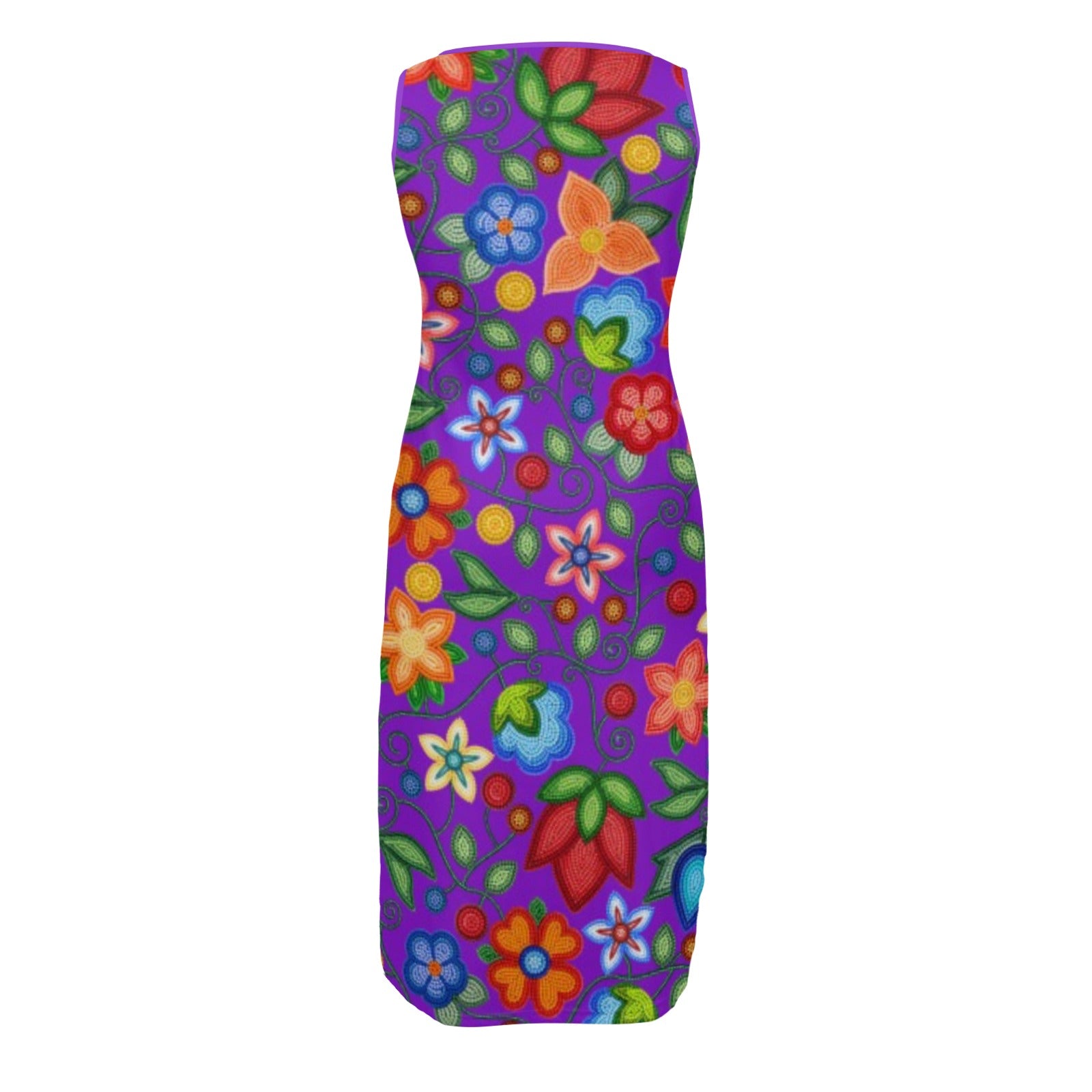 Morning Harmony Purple Phaedra Sleeveless Open Fork Long Dress