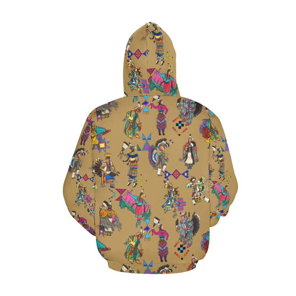 Grand Entry Dancers Earth Hoodie for Women (USA Size)