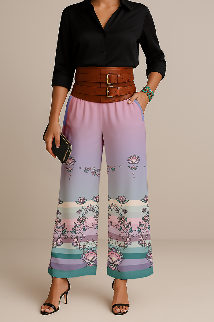Silver Frostflower Women's Pants