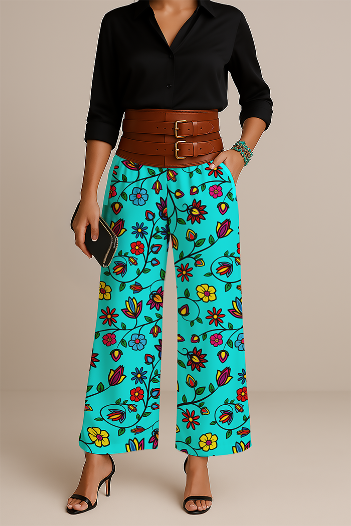 Nature's Nexus Turquoise Women's Pants