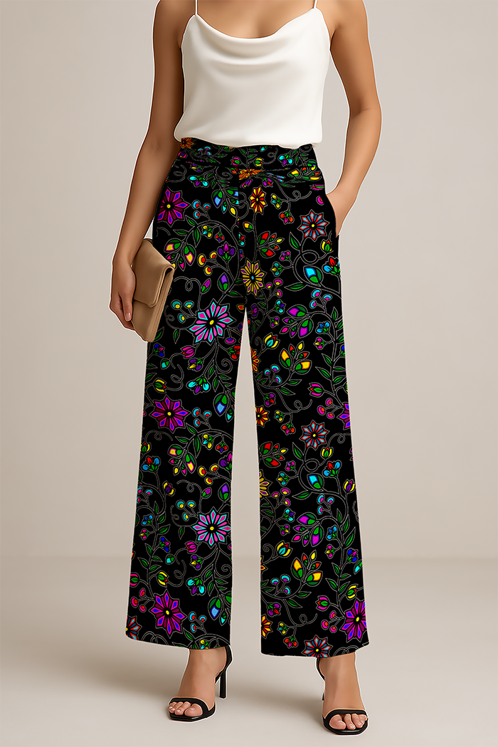 Prairie Paintbrush Black Women's Pants