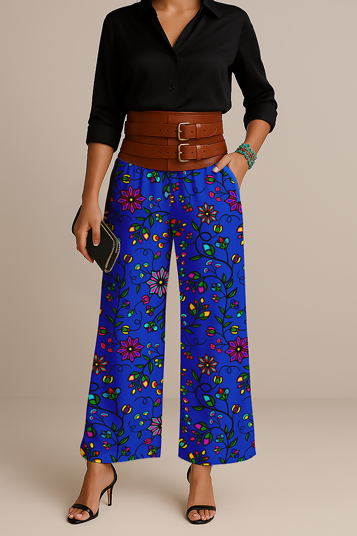 Prairie Paintbrush Blue Women's Pants