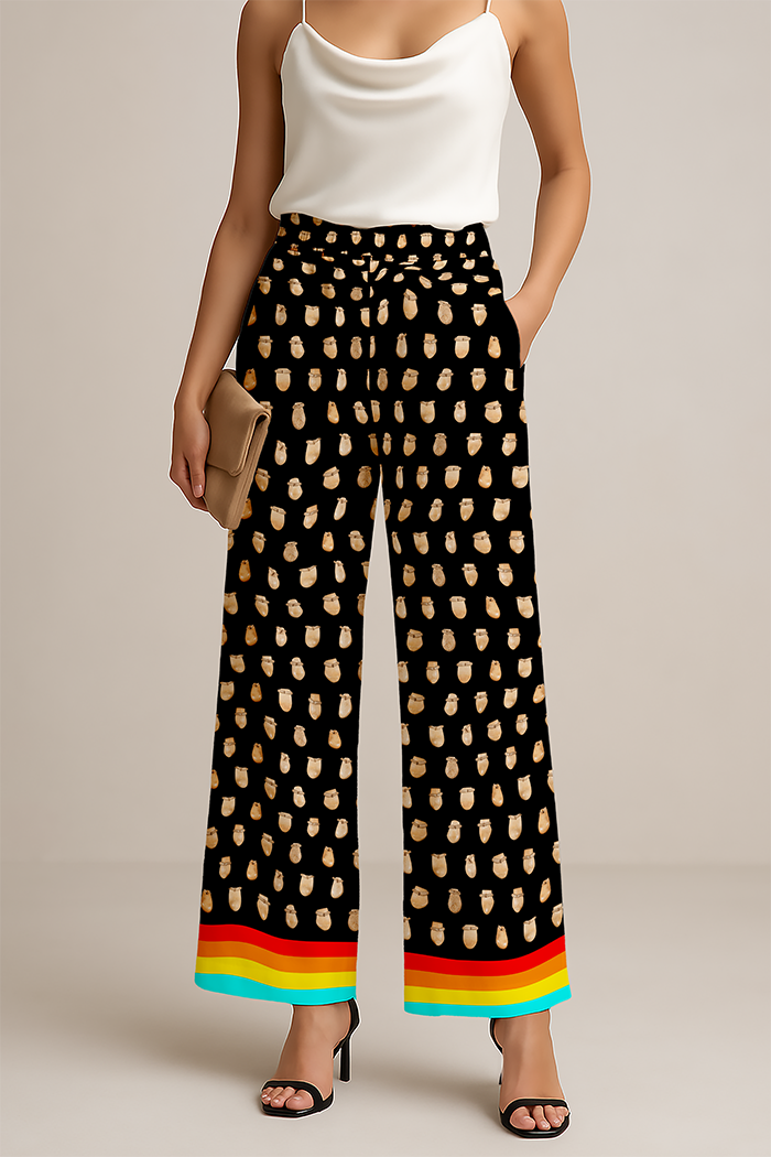Elk Teeth on Black Women's Pants