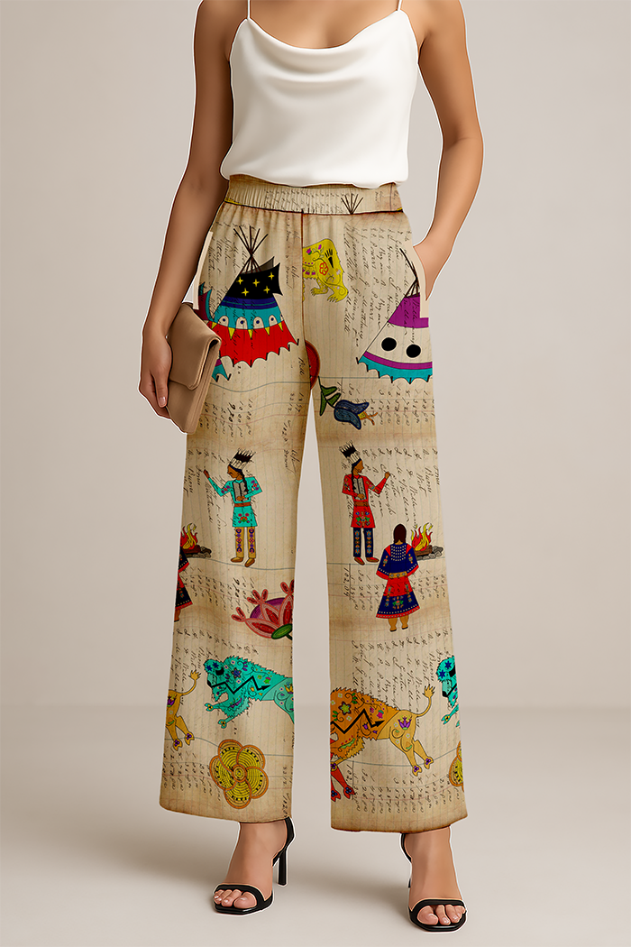 Floral Ledger Way of Life Women's Pants