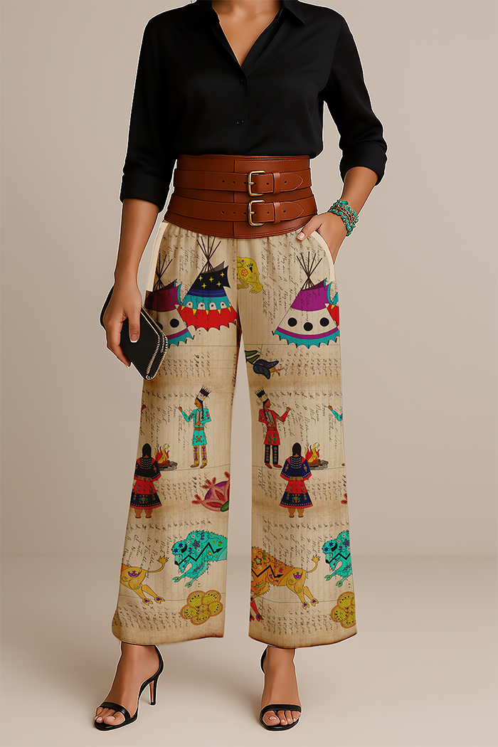 Floral Ledger Way of Life Women's Pants