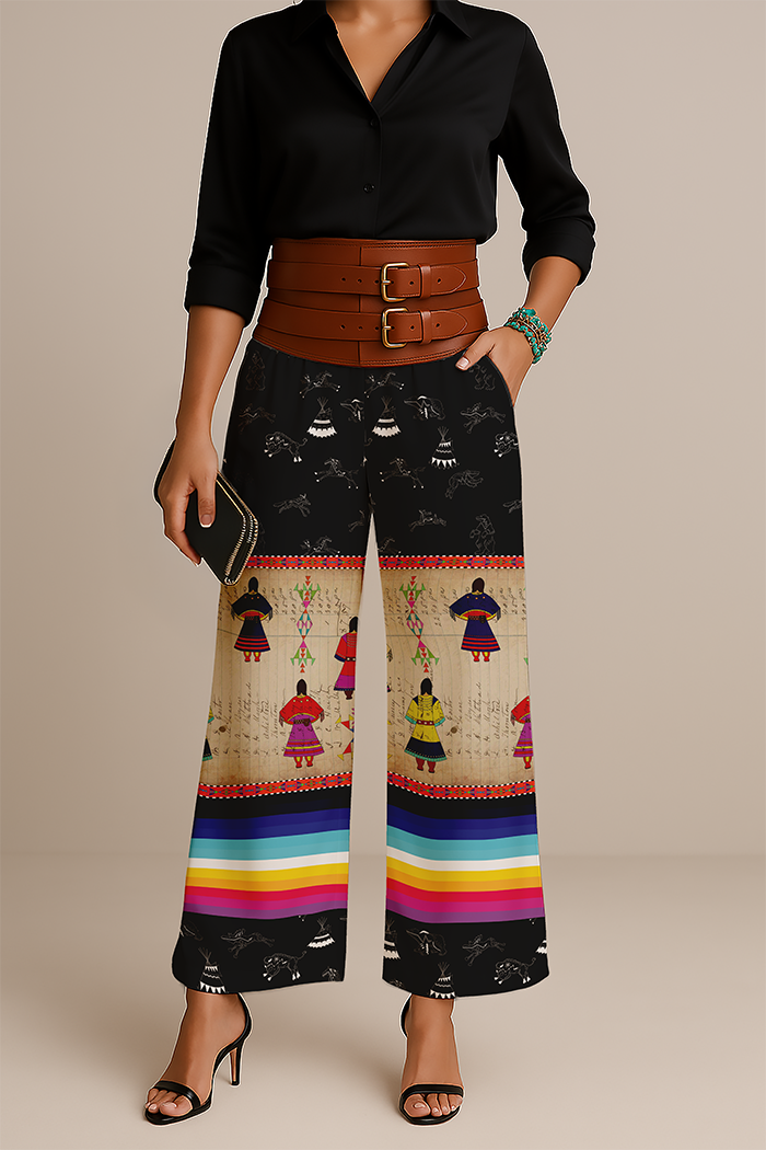Ledger Round Dance Midnight Women's Pants