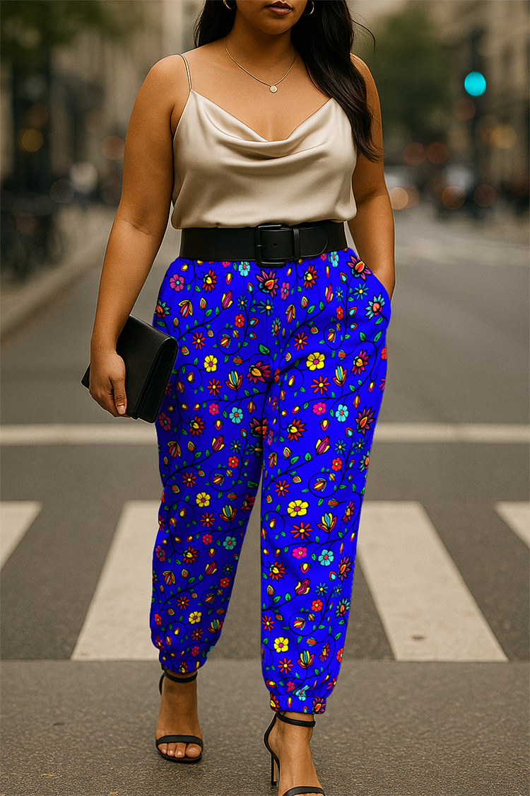 Nature's Nexus Royal Ribbon Jogger Pants