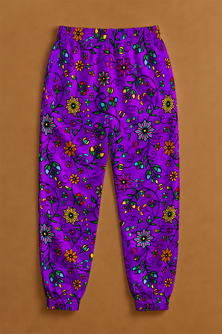 Prairie Paintbrush Purple Ribbon Jogger Pants