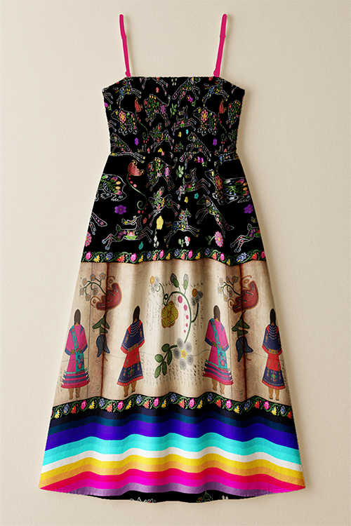 Floral Ledger Sisters Smock Top Dress