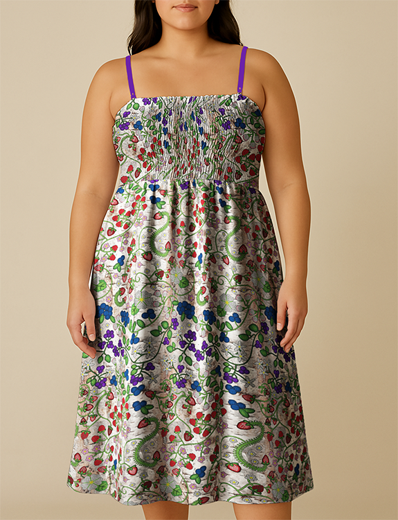 Grandmother's Stories Br Bark Smock Top Dress