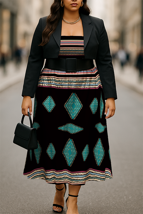 Ivory Serenade Black Smock Top Dress