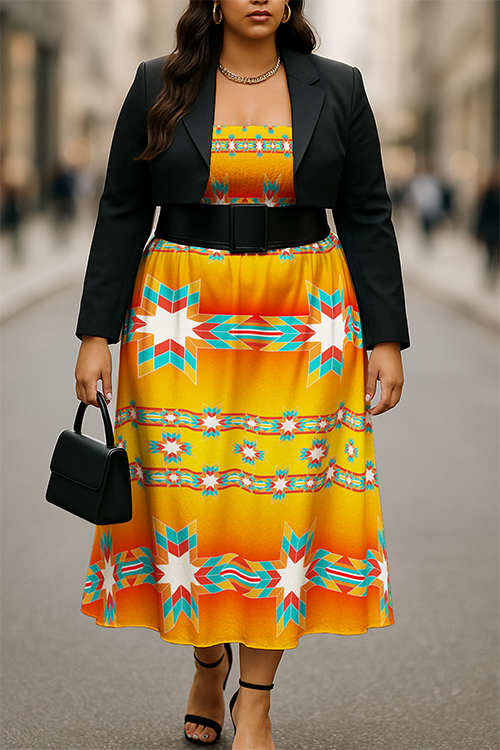 Morning Star Sunset Smock Top Dress