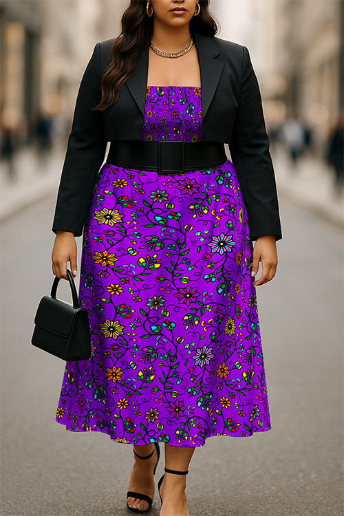 Prairie Paintbrush Purple Smock Top Dress