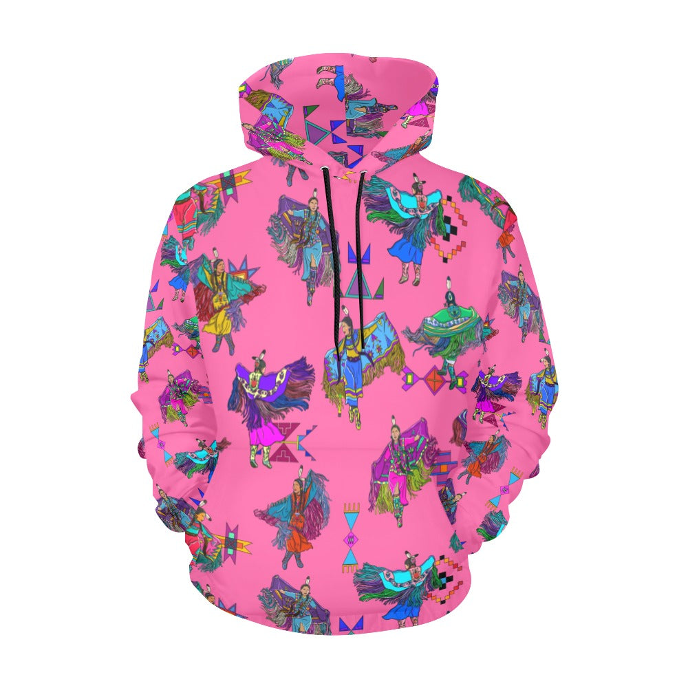 Women's Fancy Dancers Pink Hoodie for Women (USA Size)