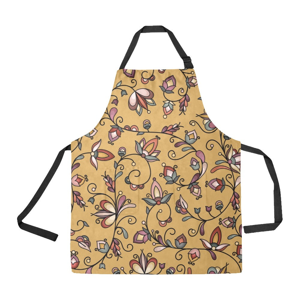 Burnt Sky Petals Gold Apron