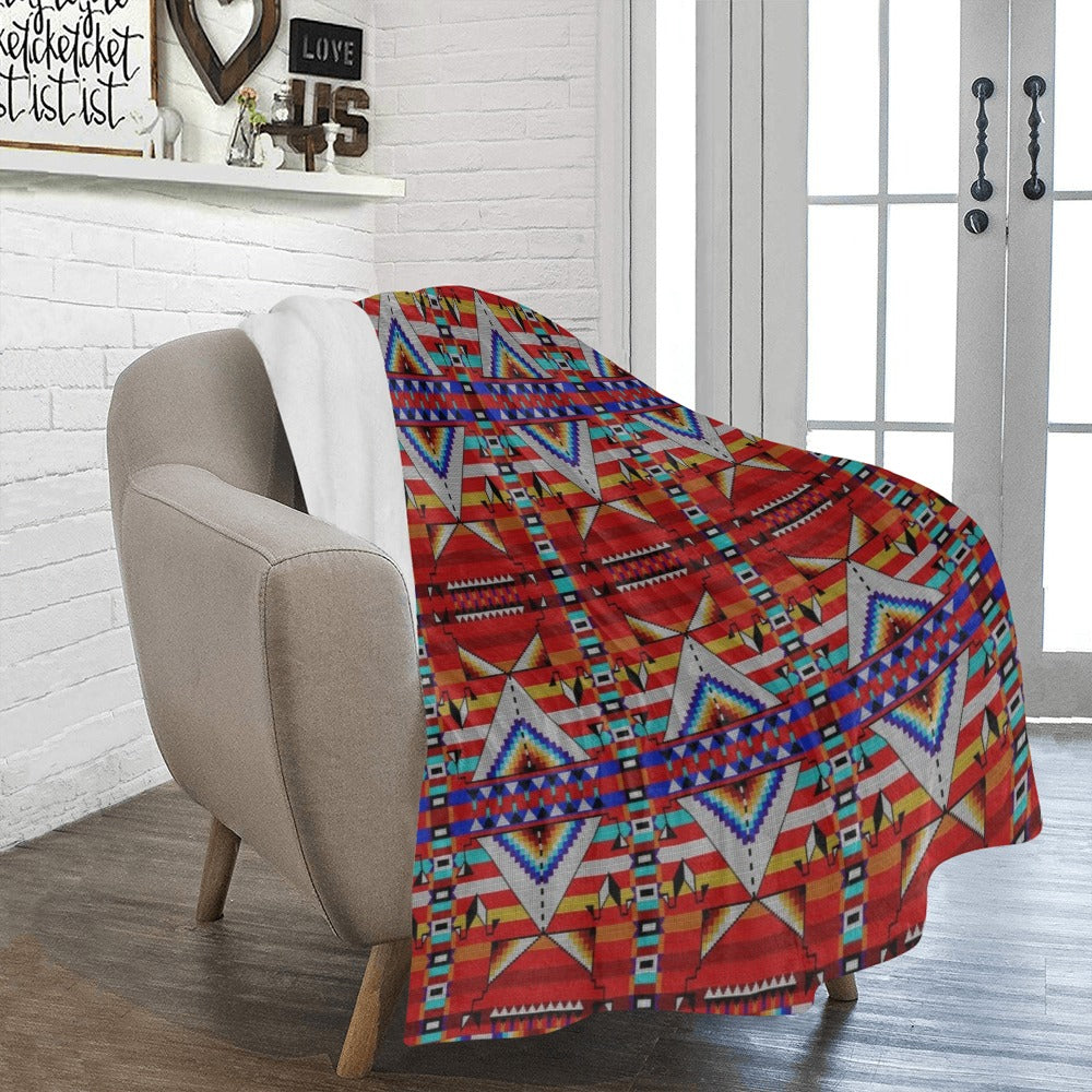 Medicine Blessing Red Ultra-Soft Micro Fleece Blanket 50"x60"