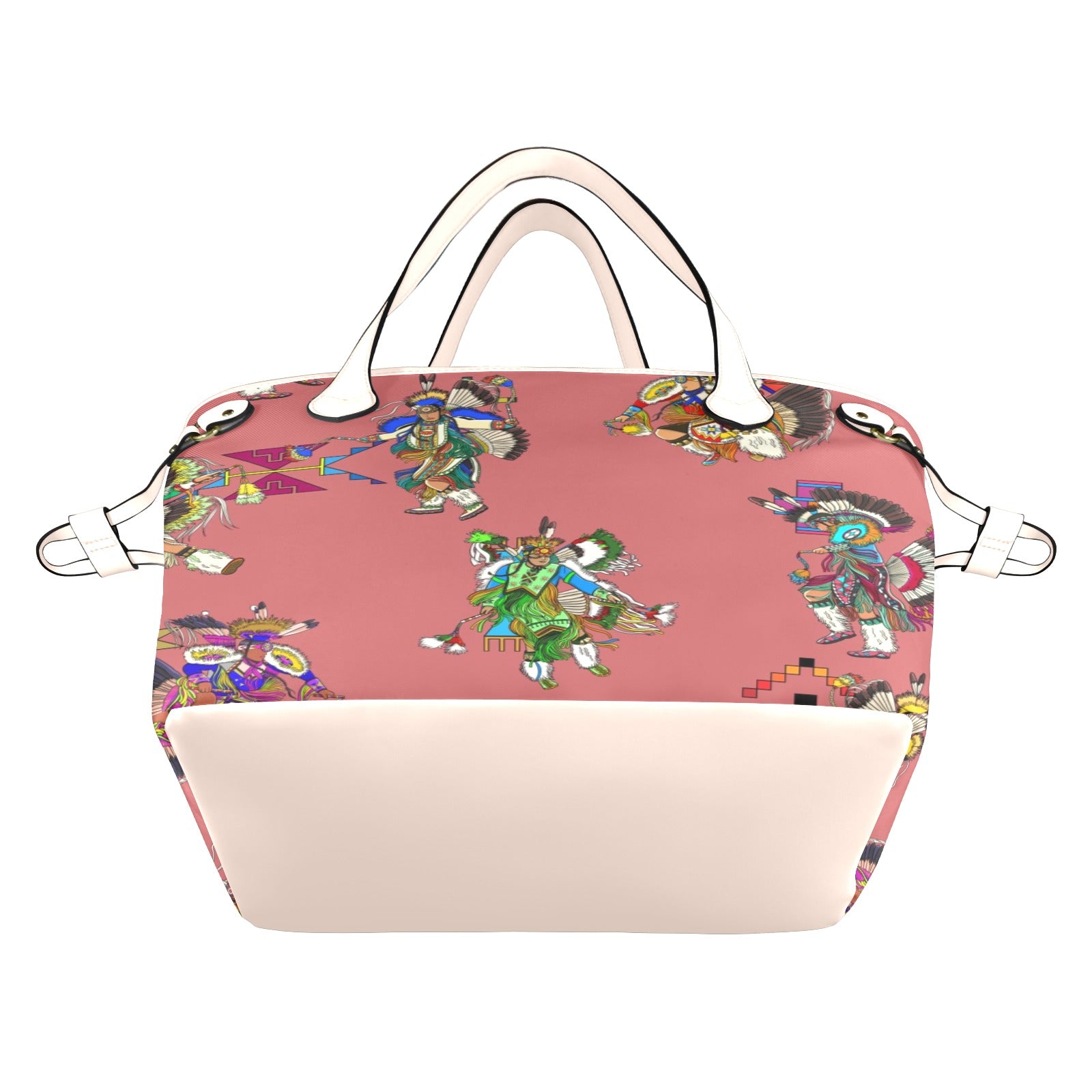 Men's Fancy Dancers Terra Cotta Clover Canvas Tote Bag