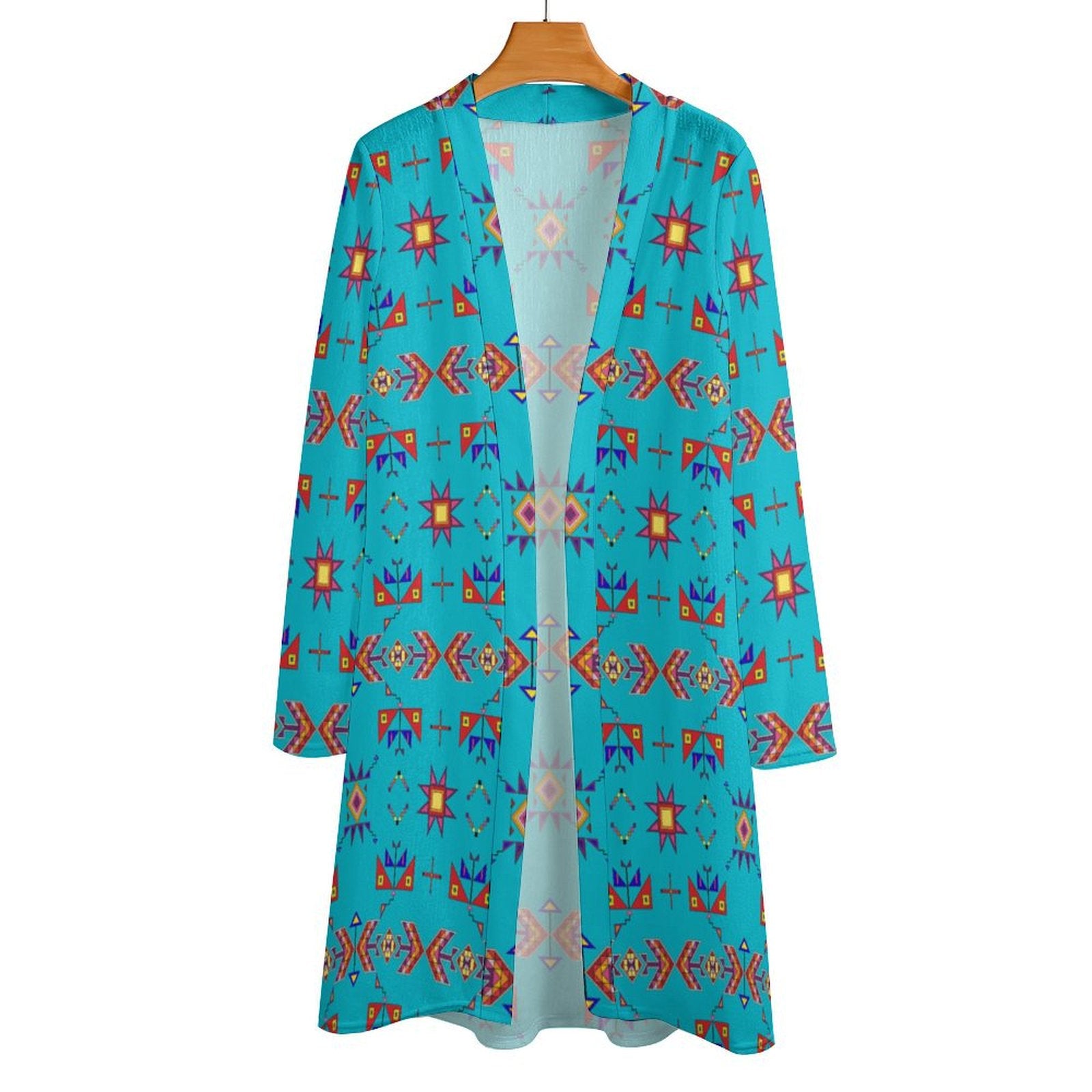 Scattered Generations Turquoise Cardigan