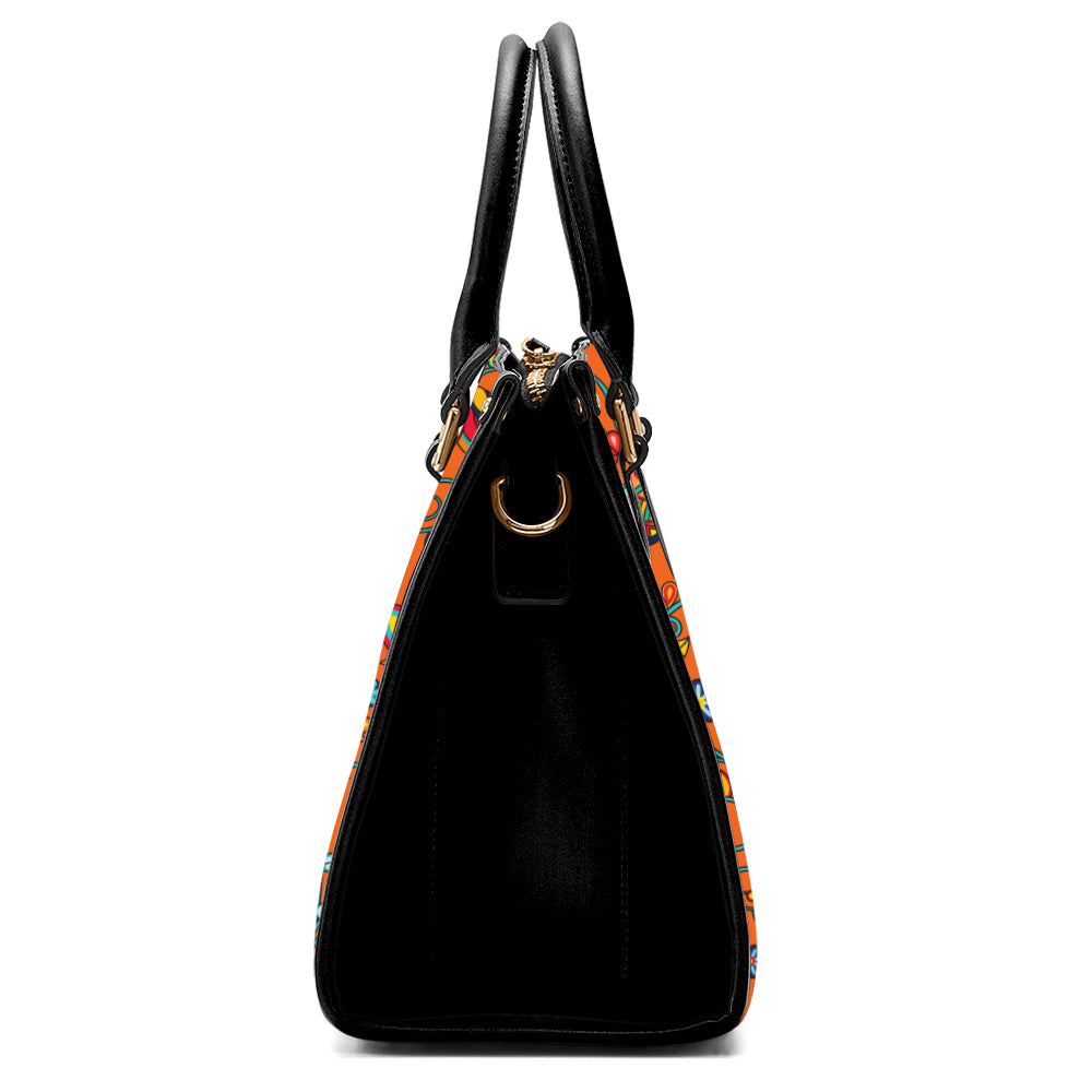 Thorny Path Orange Hand or Shoulder Bag