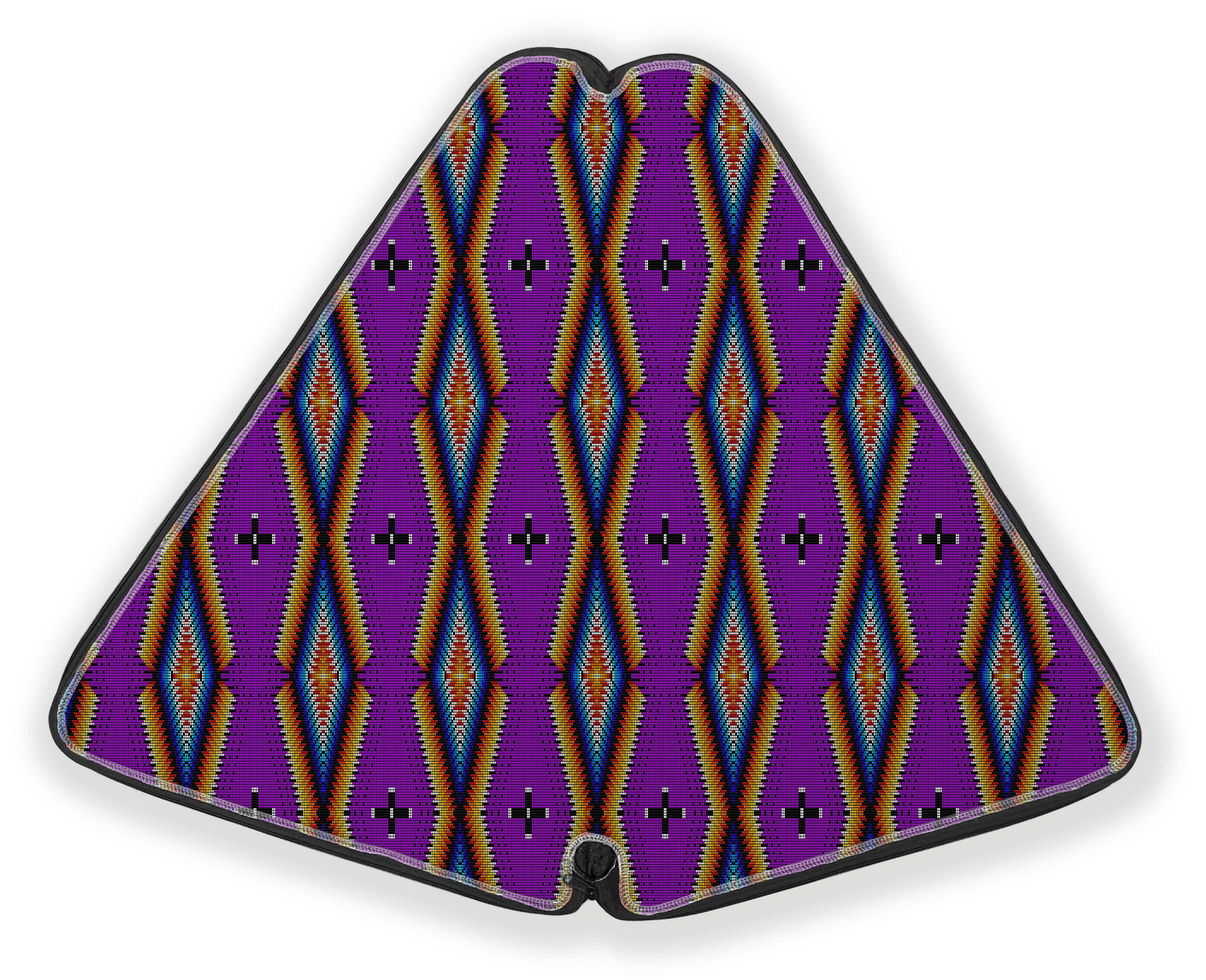 27 Inch Fan Case - Diamond in the Bluff Purple