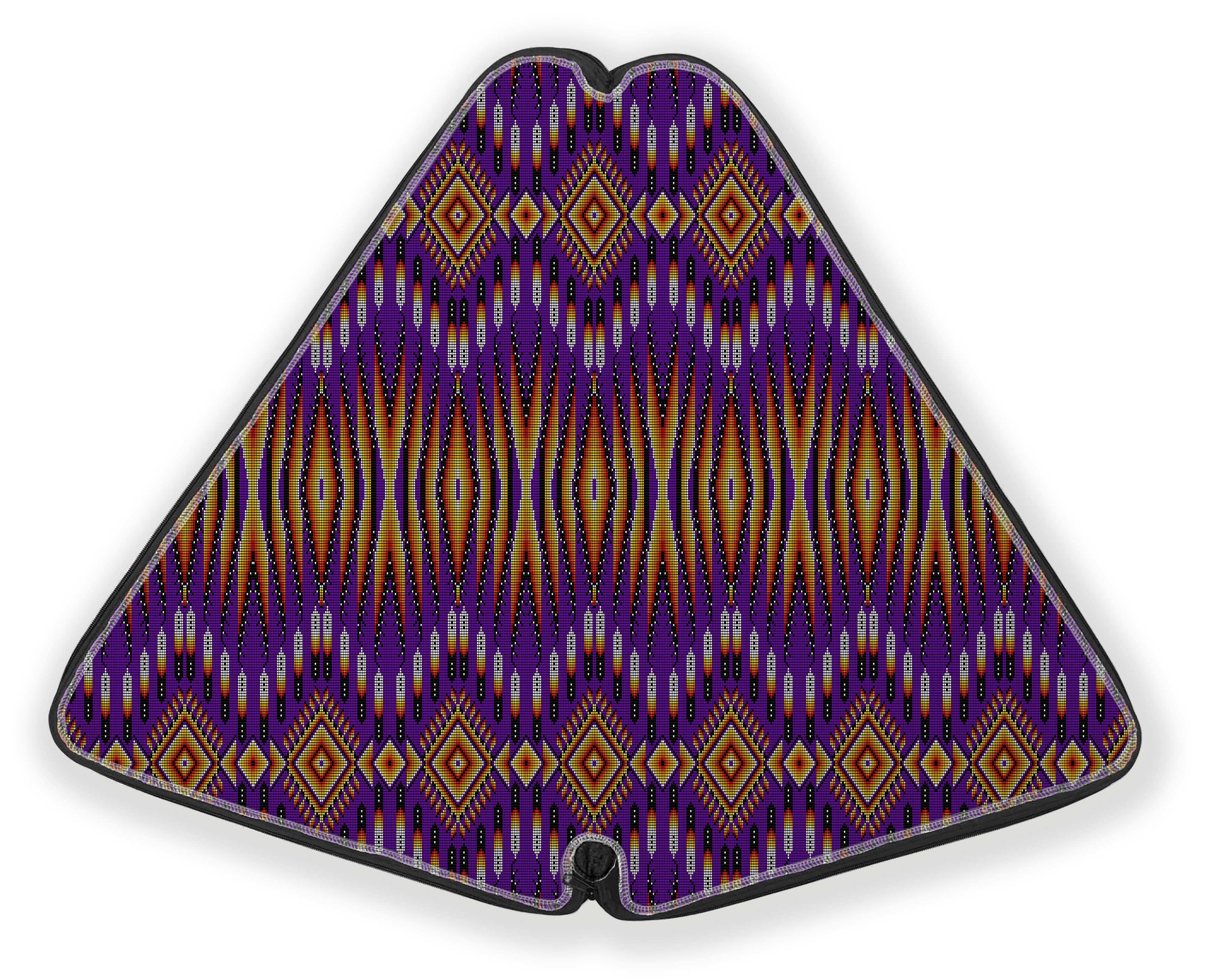 27 Inch Fan Case - Fire Feather Purple