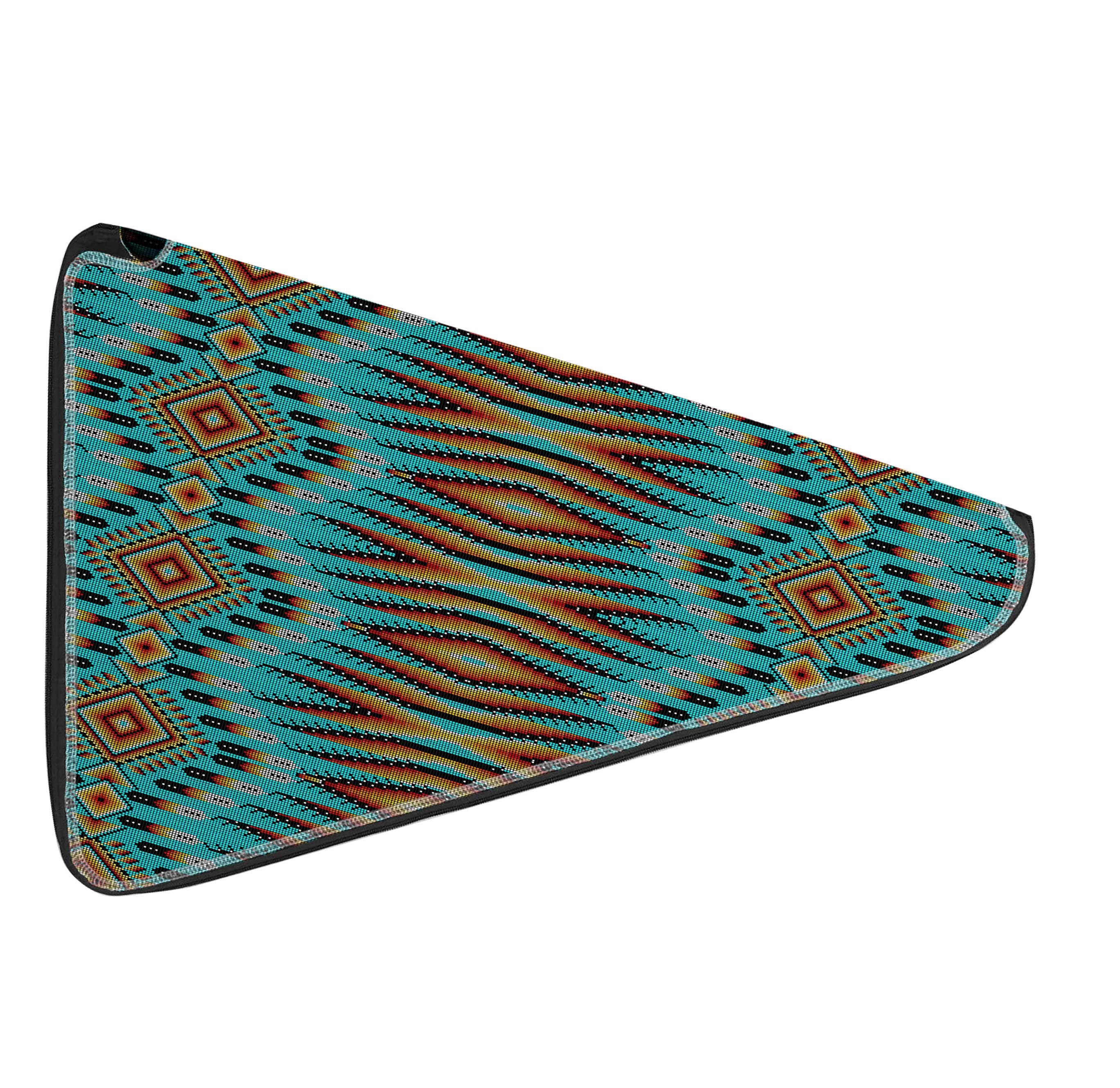 27 Inch Fan Case - Fire Feather Turquoise