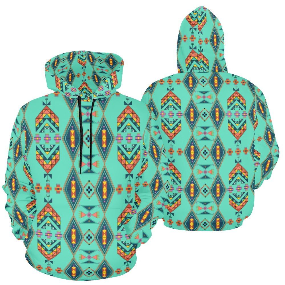 Travois Tipi Smoky Sky Hoodie for Men (USA Size)
