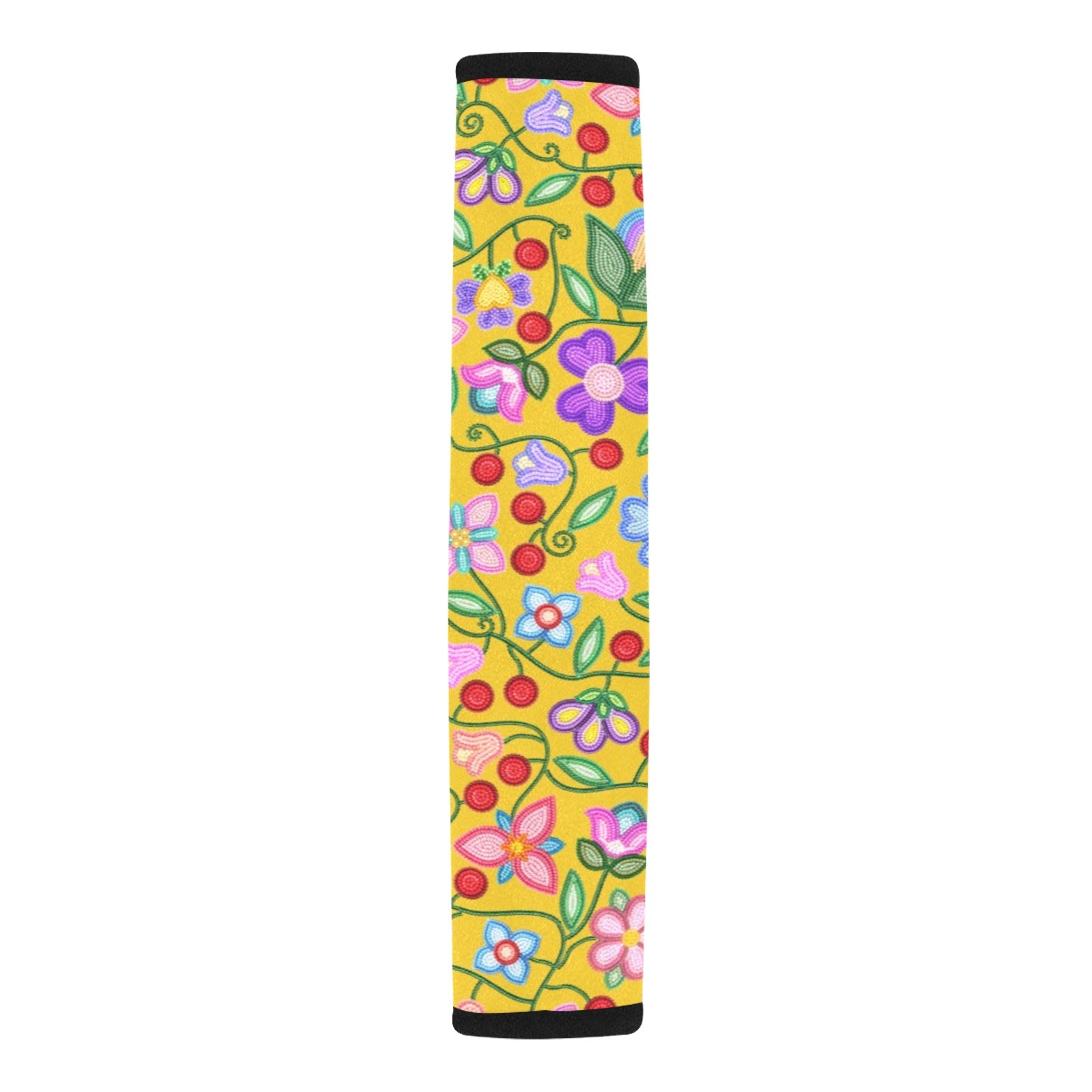Petal Harmony Ochre Car Seat Belt Cover 7''x12.6'' (Pack of 2)