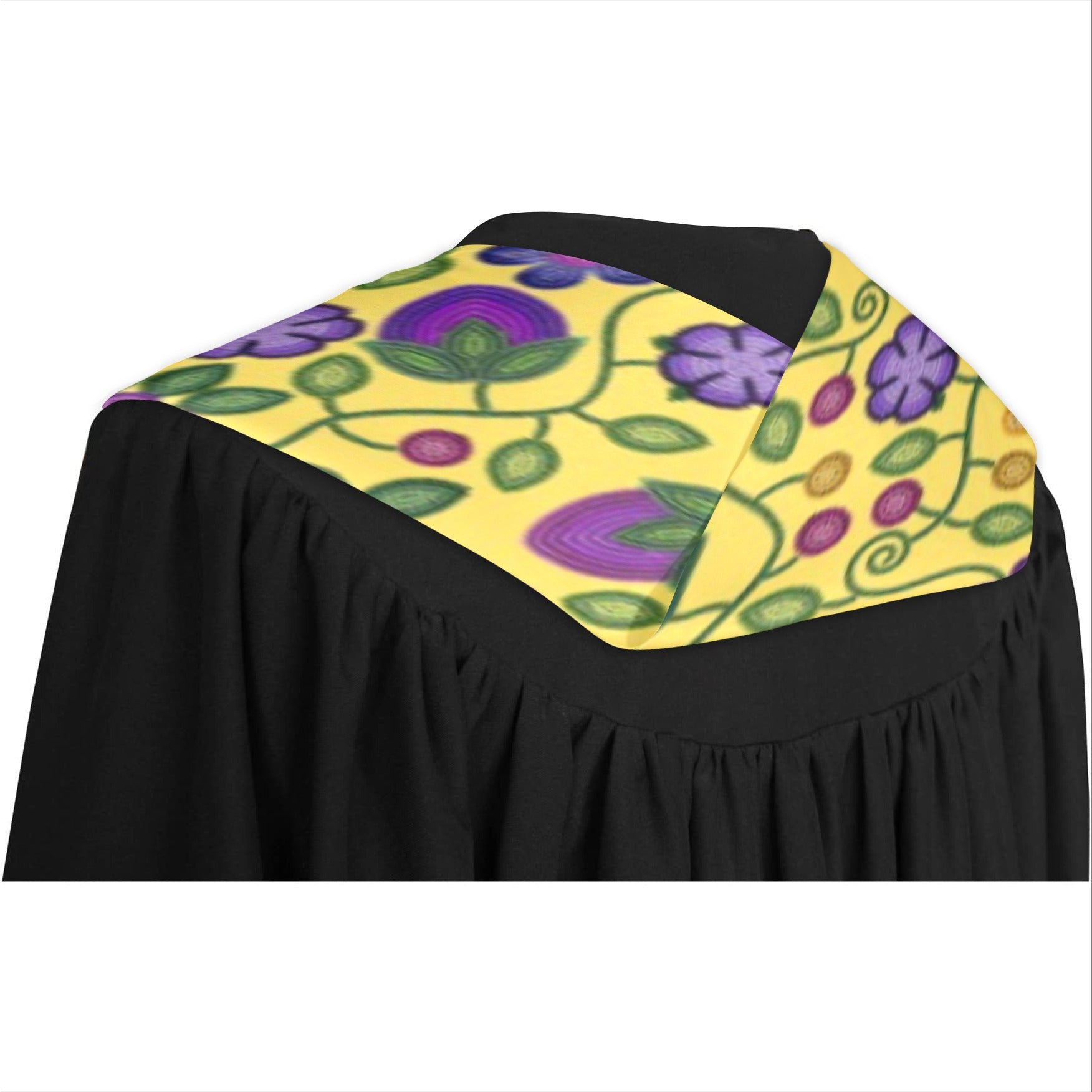 Bloom Uplift Yellow Graduation Stole