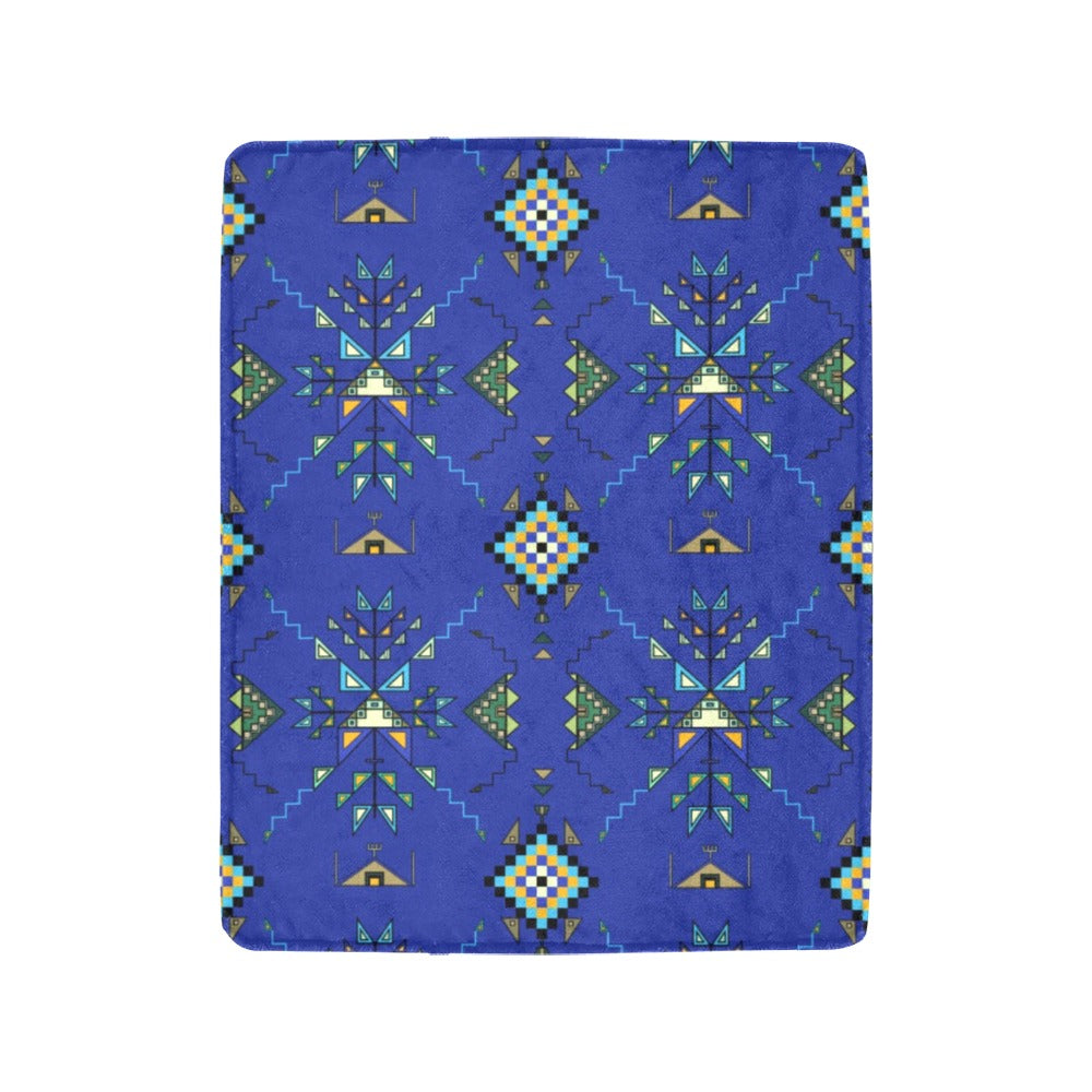 Bear Shield Dark Blue Ultra-Soft Micro Fleece Blanket 40"x50"