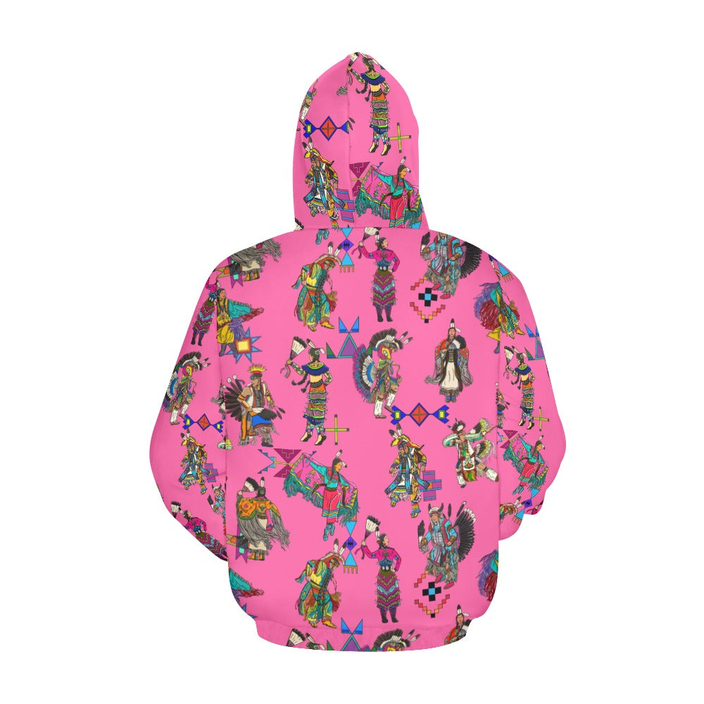 Grand Entry Dancer Pink Hoodie for Women (USA Size)
