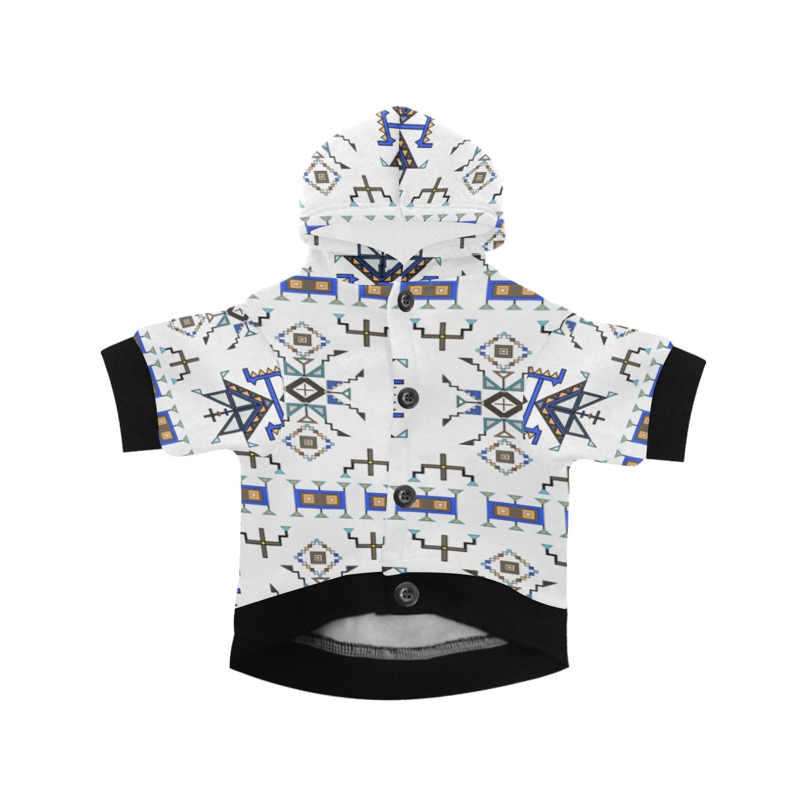 Eagle Strike White Pet Dog Hoodie