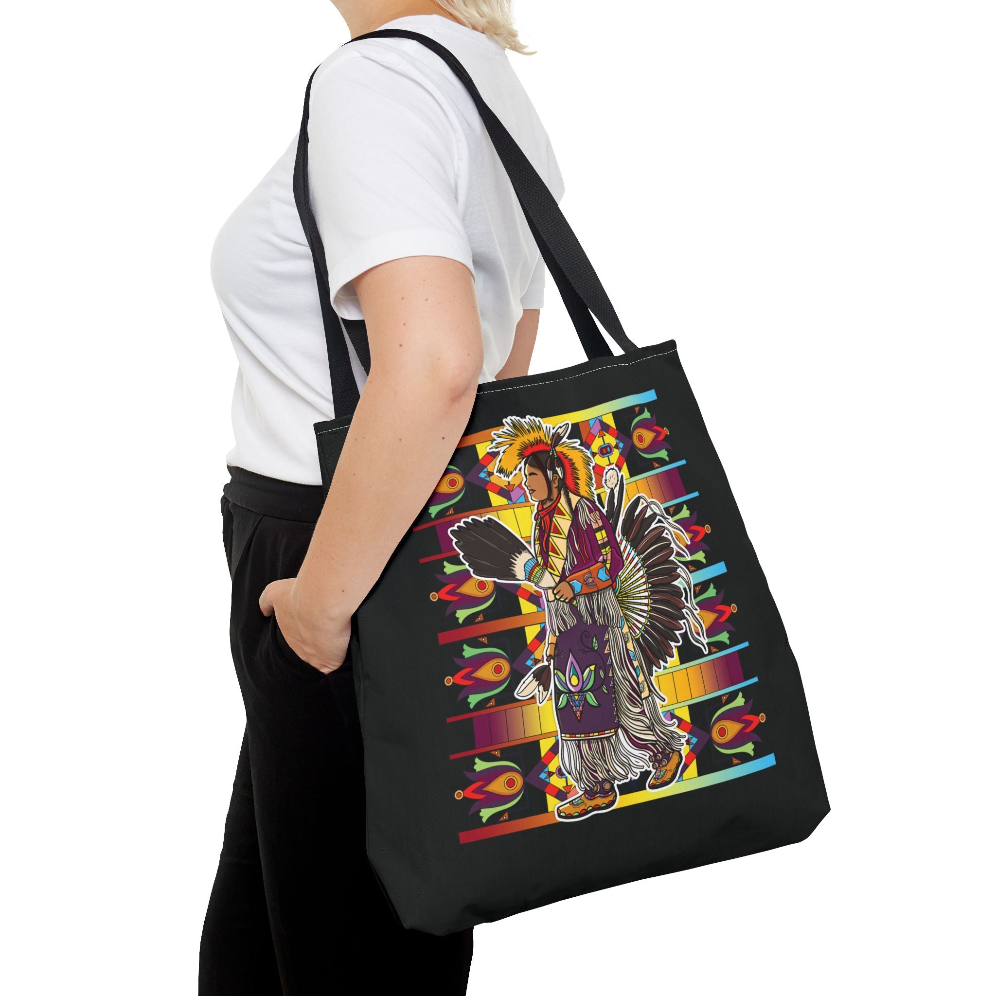 Traditional Powwow Man Dancer 2 Tote Bag