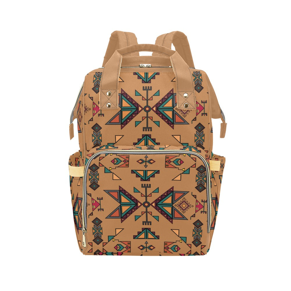 Arrow Dawn Brown Multi-Function Diaper Backpack/Diaper Bag