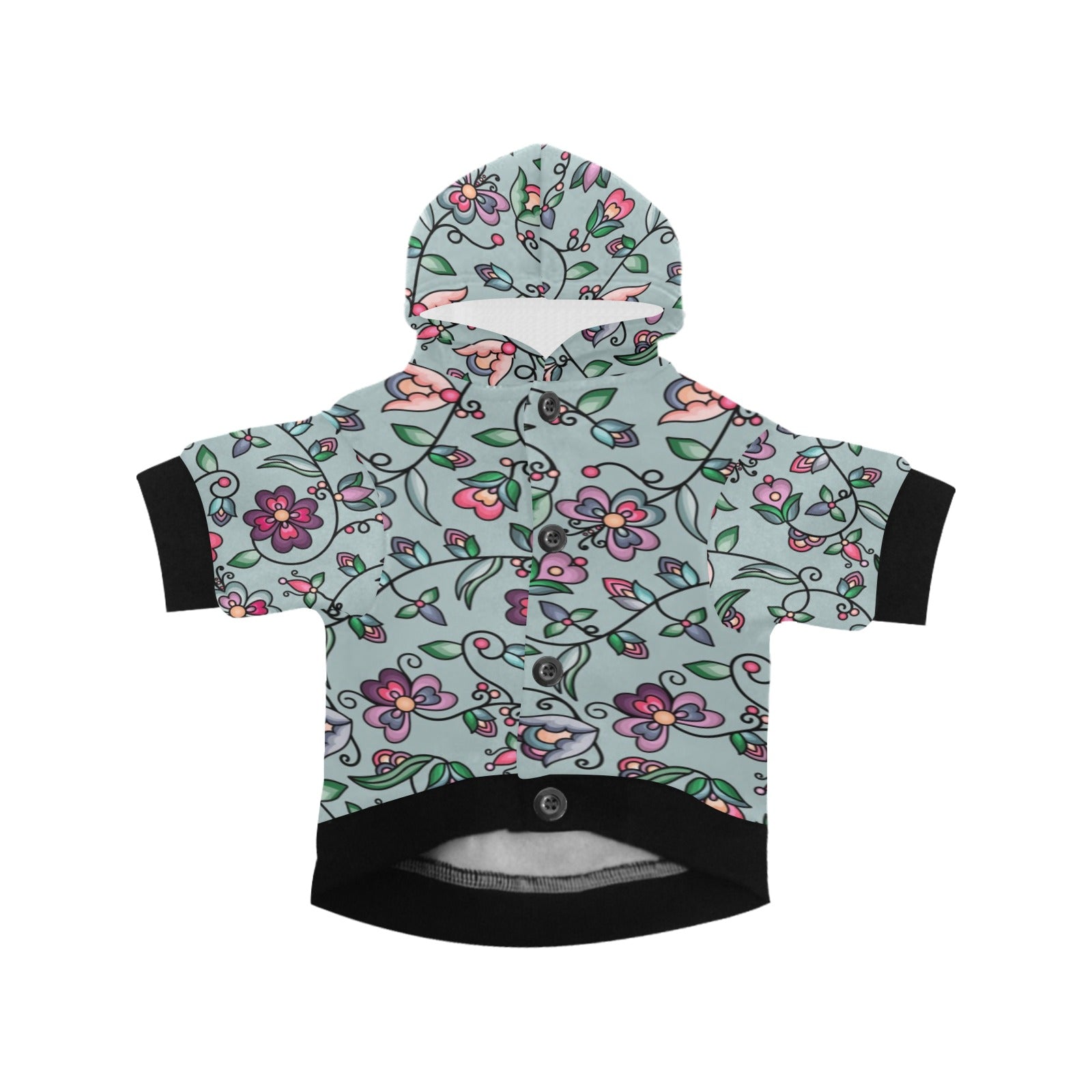 Amber Evening Garland Turquoise Pet Dog Hoodie