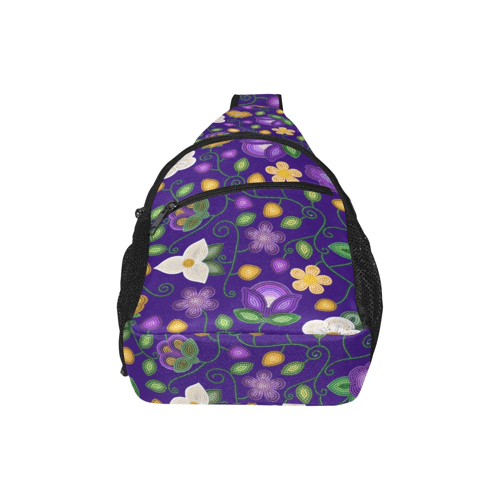 Midnight Moss Bloom Aubergine Chest Bag