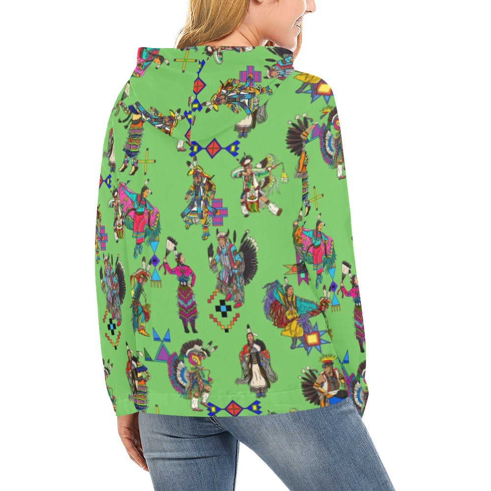 Grand Entry Dancers Grass Hoodie for Women (USA Size)