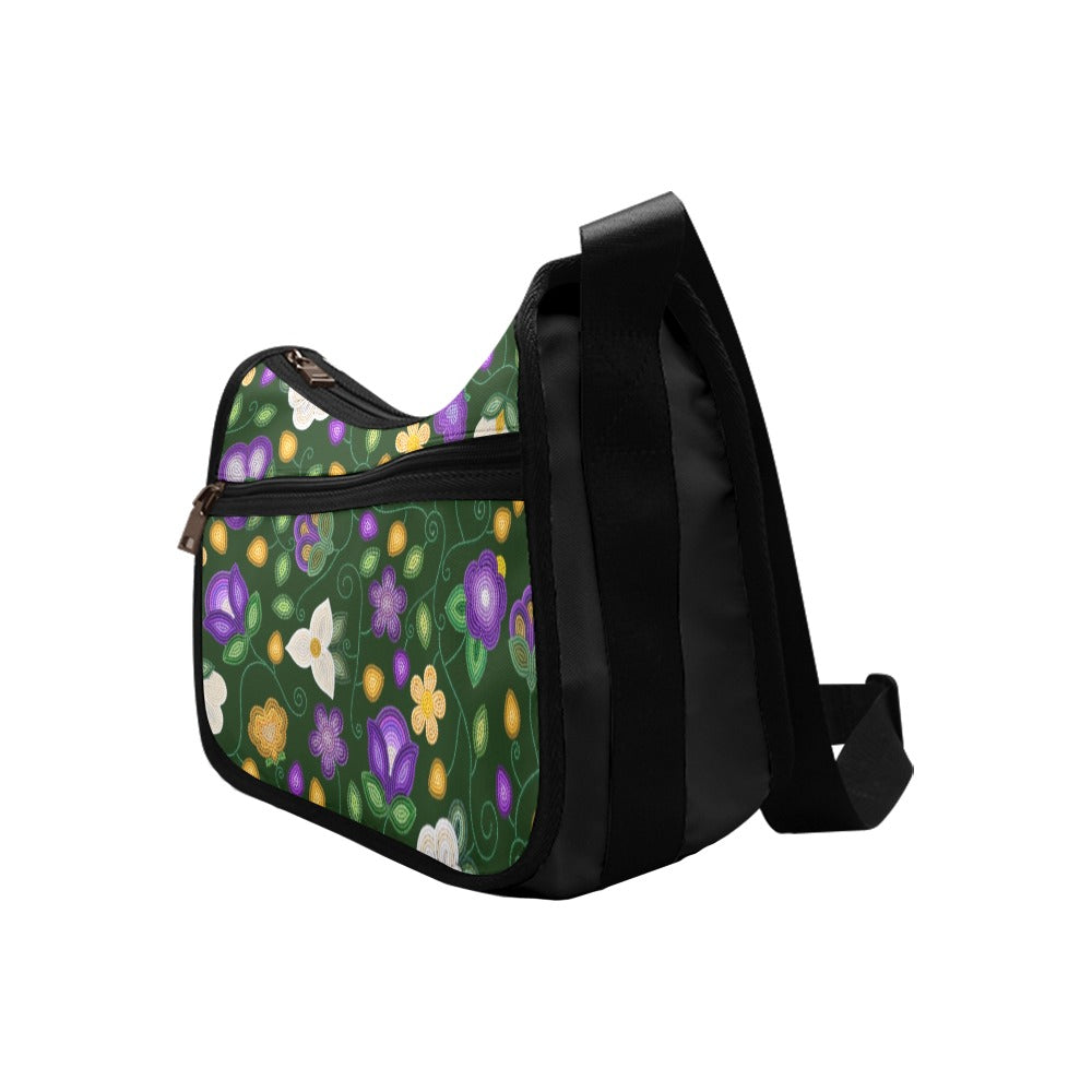 Midnight Moss Bloom Forest Crossbody Bag
