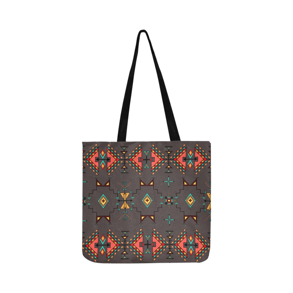 Thunder Flight Gray Reusable Shopping Bag (Two sides)