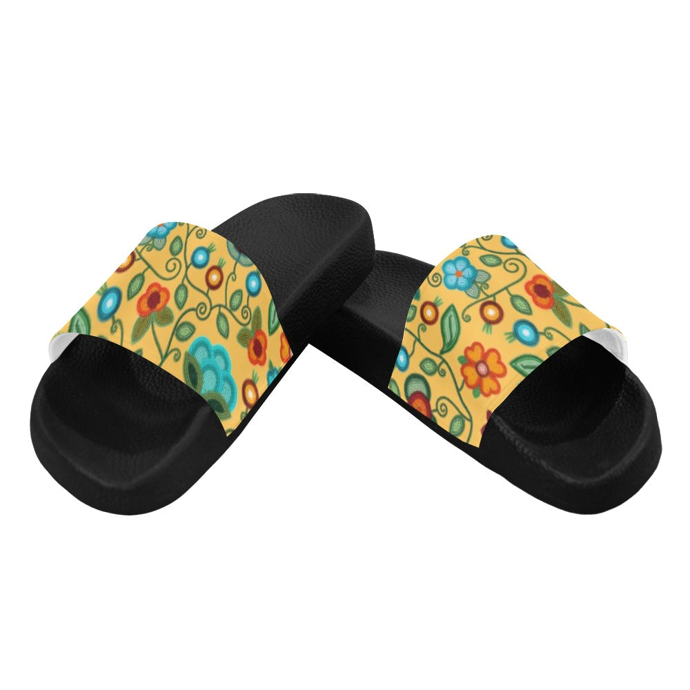 Prairie Fire Petals Honey Women's Slide Sandals