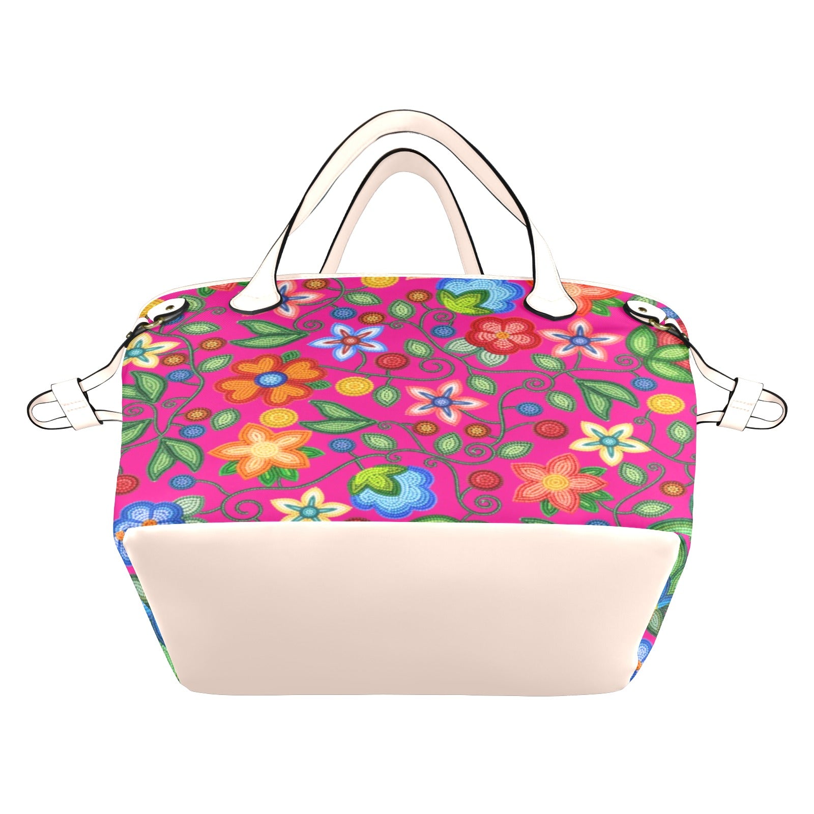 Morning Harmony Pink Clover Canvas Tote Bag