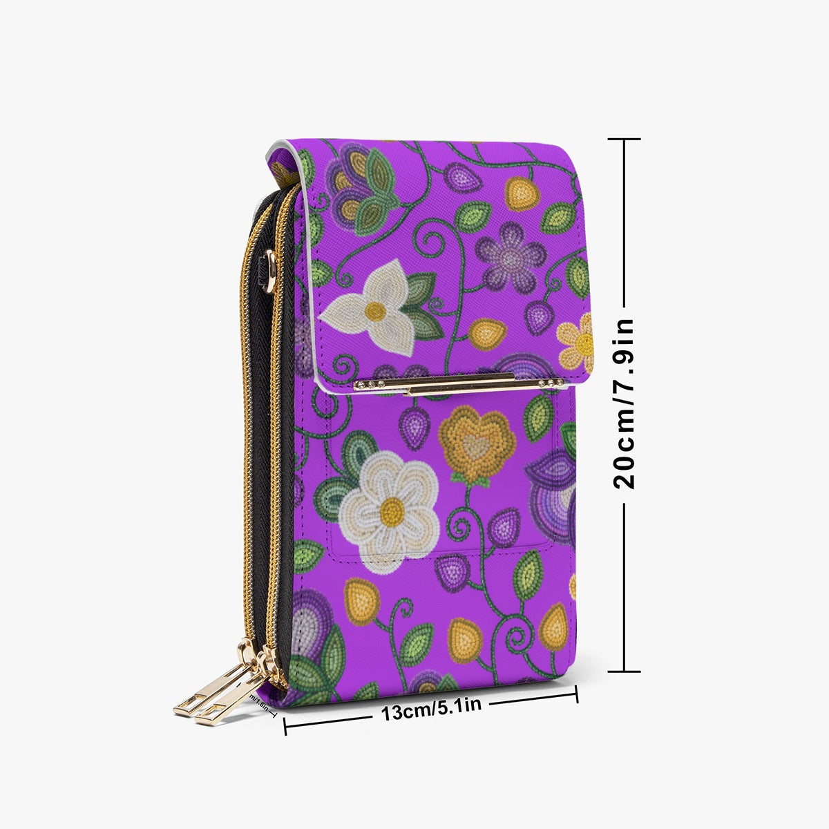 Midnight Moss Bloom Purple Mobile Phone Chest Bag