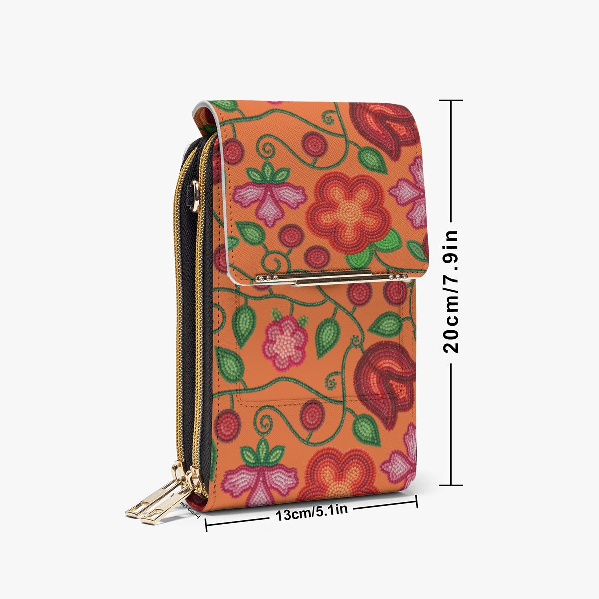 Rose Reverie Orange Mobile Phone Chest BagMobile Phone Chest Bag