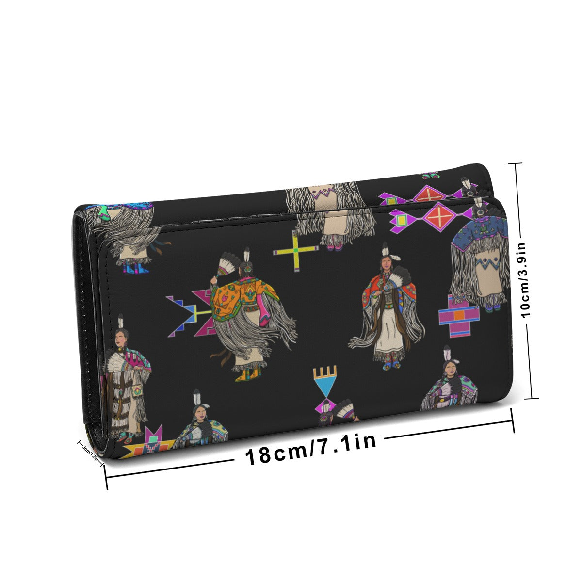 Women's Tradish Dancers Black Foldable Wallet