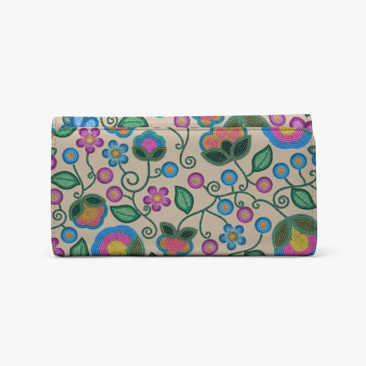 Turquoise Sunbeam Cream Foldable Wallet